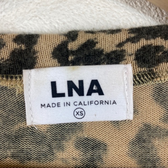 LNA Brushed Leopard Print Cutout Sweater - Picture 6 of 6